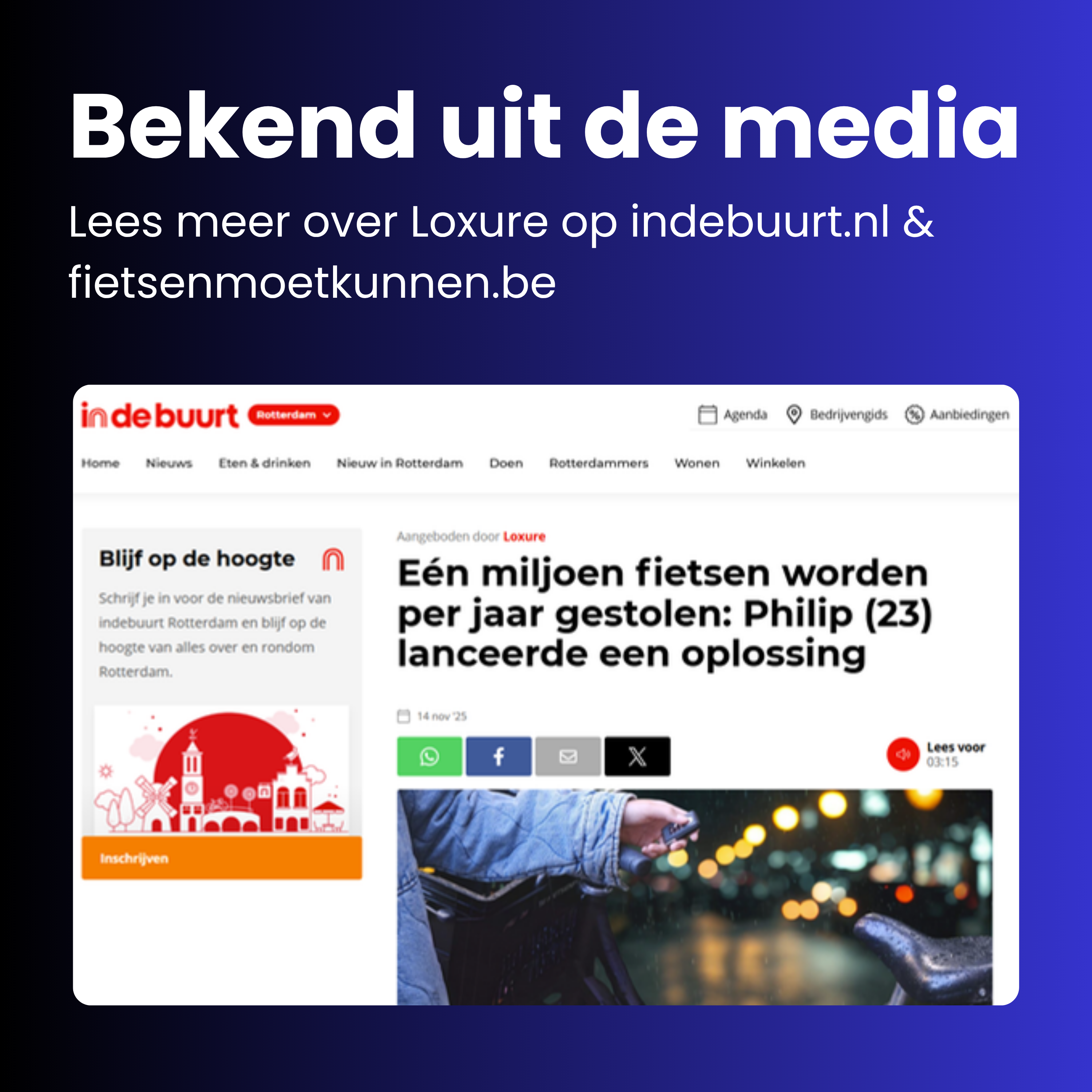 Fietsslot met Alarm (ART3) Loxure