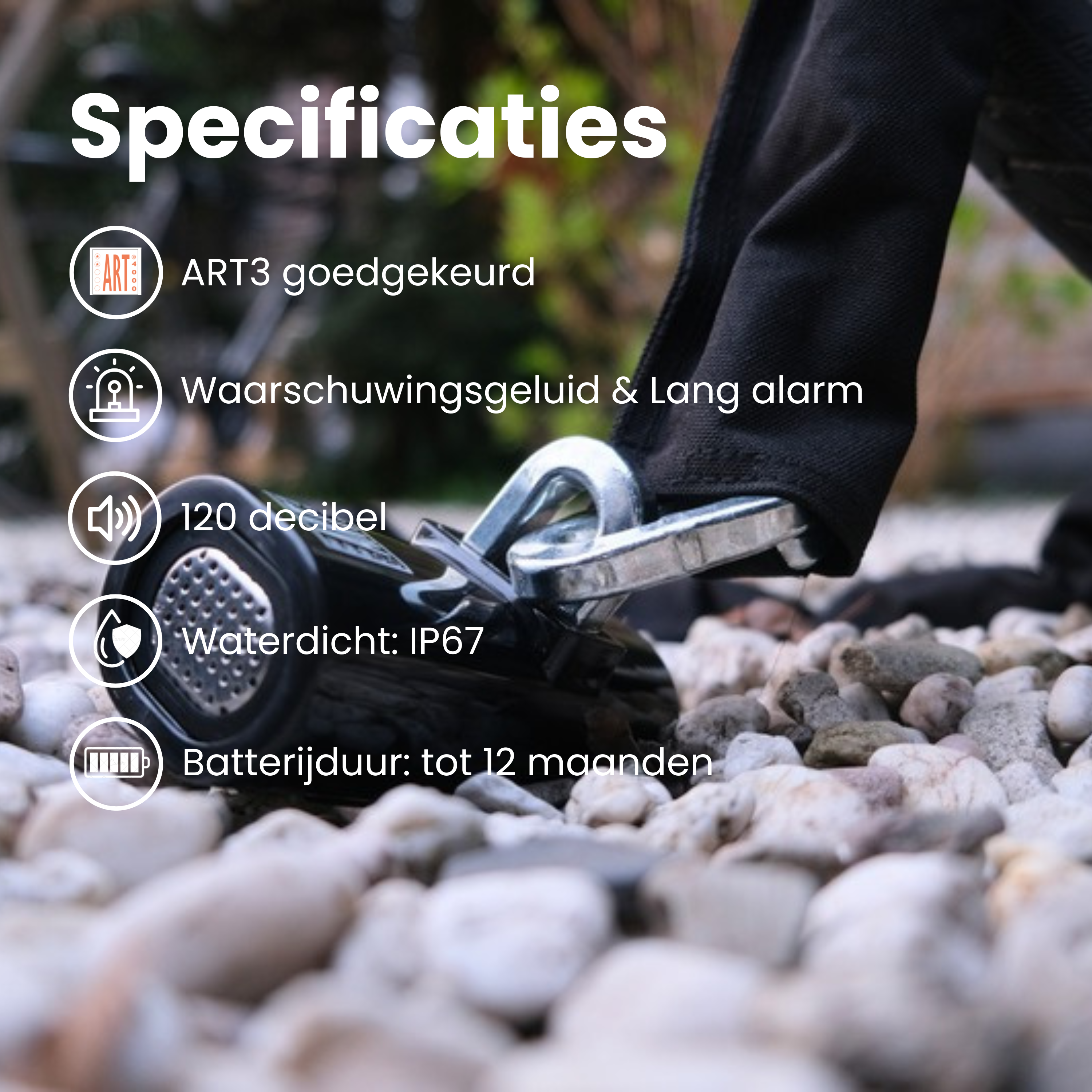 Fietsslot met Alarm (ART3) Loxure